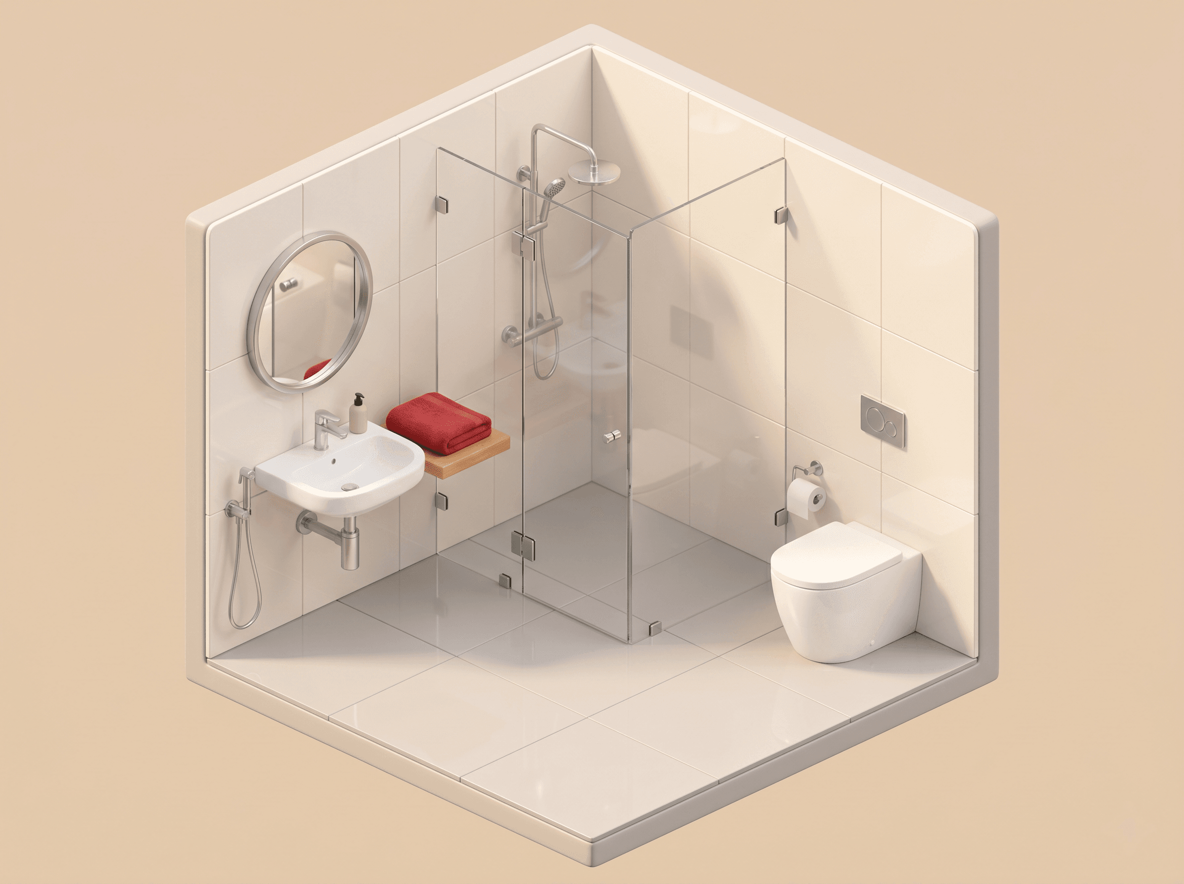 The same bathroom, fully installed and finished